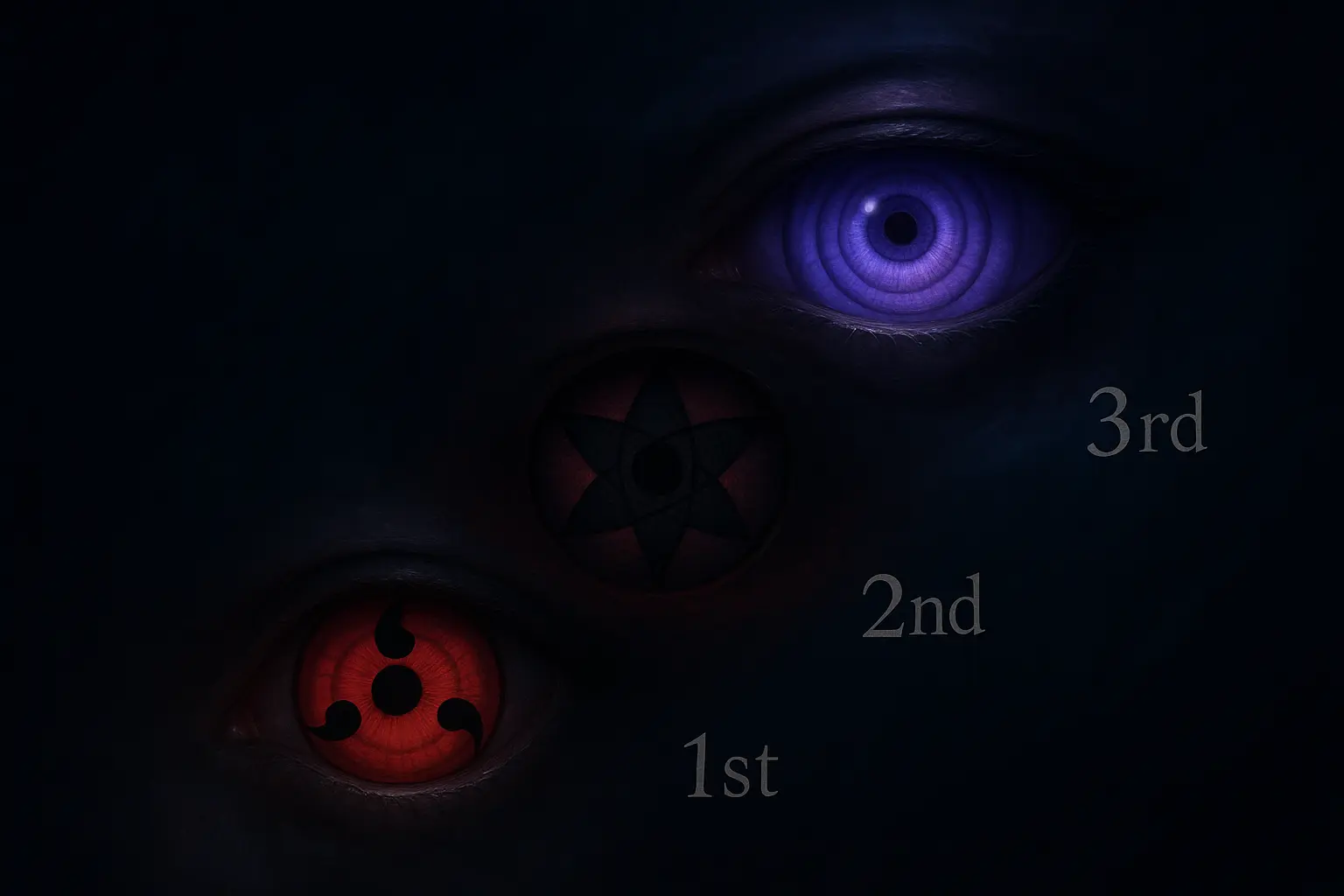 représentation du rinnegan et du sharingan