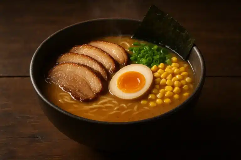 Bol de miso ramen chaud