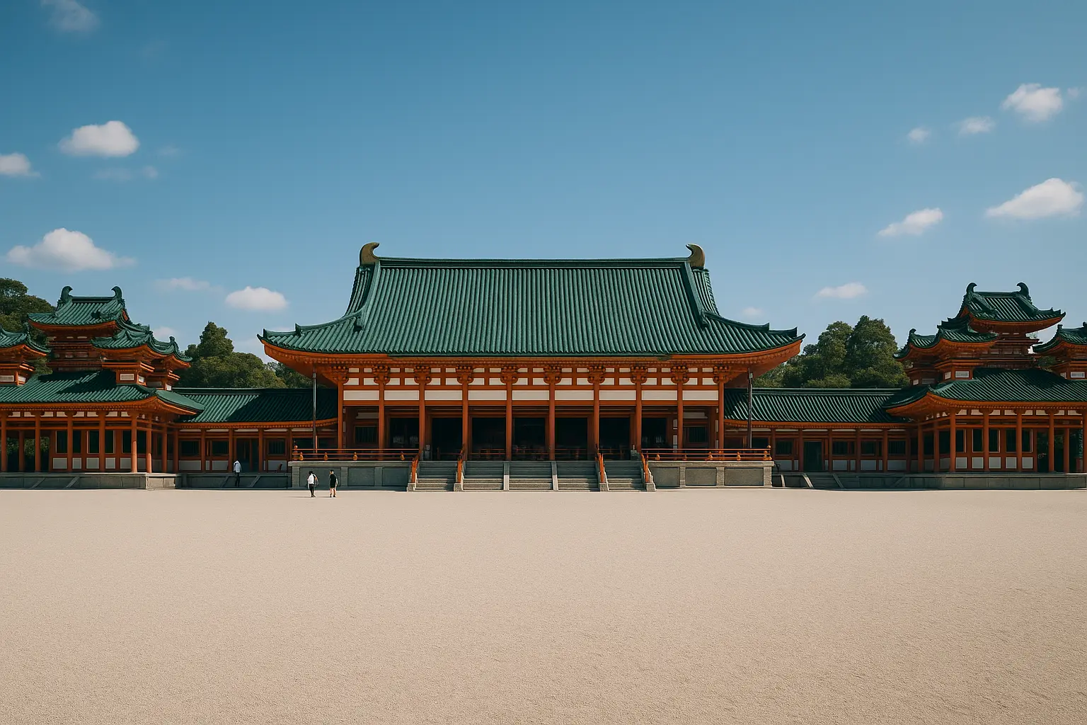 Heian Jingu à Kyoto : le géant vermillon