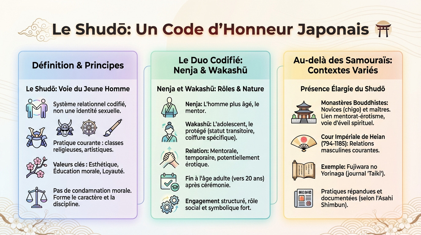 <strong>Illustration historique samouraï wakashū</strong>« ></p>
<h3><span class=