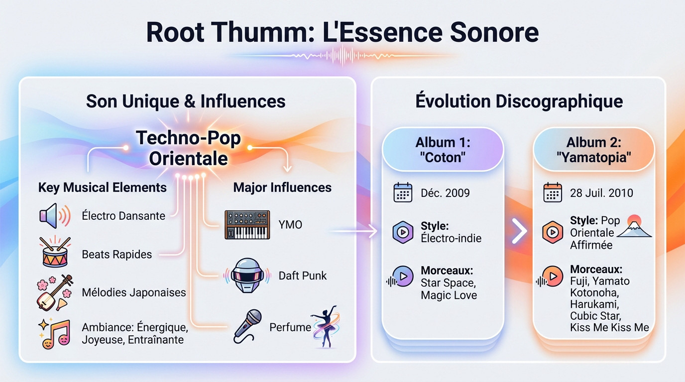 Performance live du groupe Root Thumm mêlant instruments traditionnels et électro