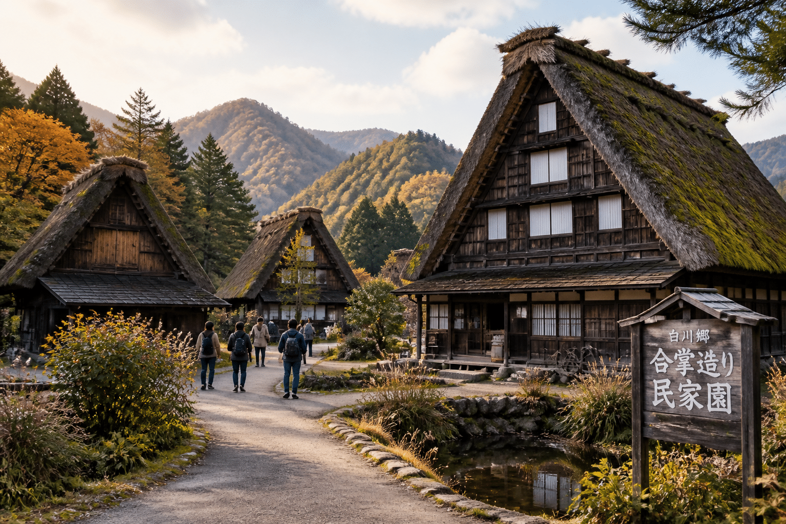 Gasshozukuri Minkaen musée en plein air fermes gassho-zukuri relocalisées à Shirakawa-go