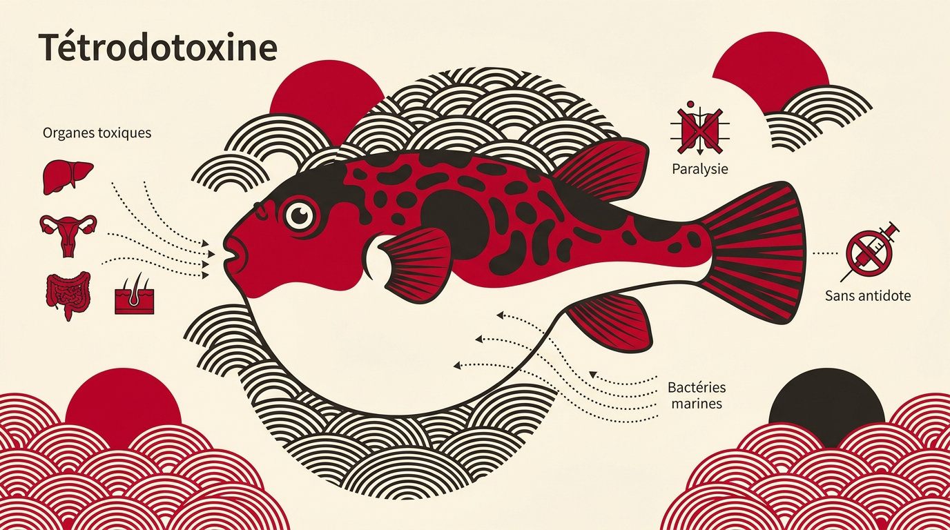Préparation traditionnelle du fugu par un chef japonais licencié