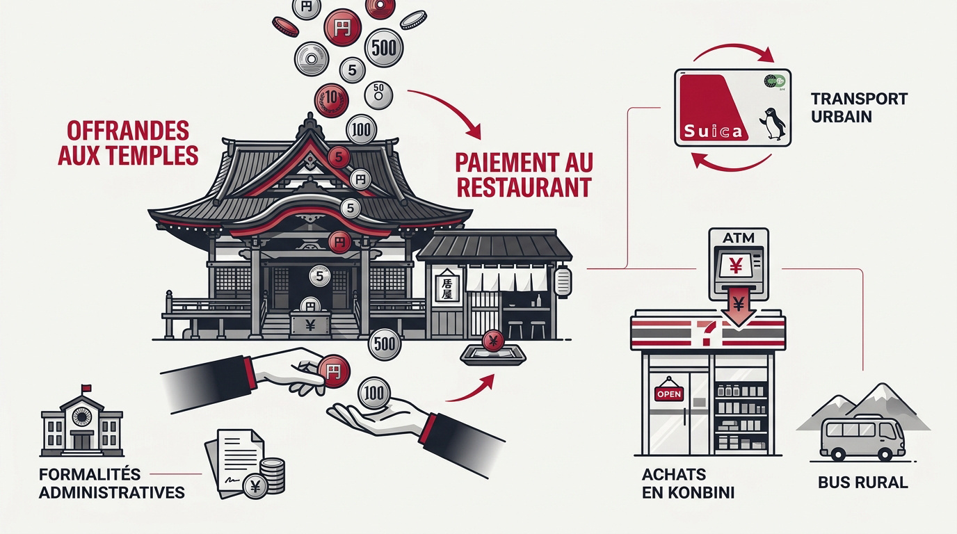 Transactions financières et usage des espèces dans les transports au Japon